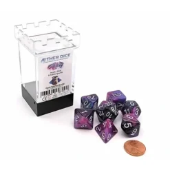 Dice>Aether Dice 7 Piece Polyhedral DnD Dice Set - Galaxy - Your Source for Gaming Essentials