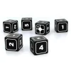 Dice>ALIEN RPG Base Dice Set - 10 Dice, Black with White Numbers - Your Source for Gaming Essentials