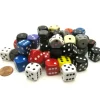 Dice>Bag of 50 Assorted Loose Opaque 16mm D6 Dice - Your Source for Gaming Essentials