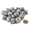 Dice>Bag of 20 Festive Polyhedral Dice - Carousel with White Numbers - Your Source for Gaming Essentials