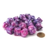 Dice>Bag of 20 Festive Polyhedral Dice - Violet with White Numbers - Your Source for Gaming Essentials