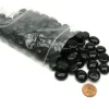 Board Games>Bag of 100 Glass Stones Game Markers - Black - Your Source for Gaming Essentials