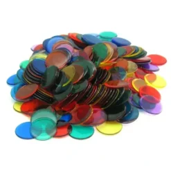 Board Games>Bag of 300 Plastic 19mm Round Sorting Chip Gaming Accessory - Assorted Colors - Your Source for Gaming Essentials