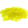 Board Games>Bag of 250 Plastic 19mm Round Sorting Chip Gaming Accessory - Yellow - Your Source for Gaming Essentials