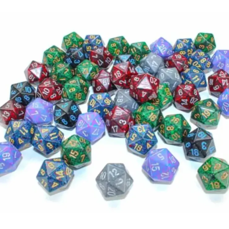Dice>Bag of 50 Speckled Menagerie #3 - D20 Chessex Dice - Your Source for Gaming Essentials