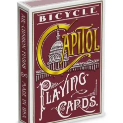Cards>Bicycle Capitol Playing Cards - 1 Sealed Red Deck - Your Source for Gaming Essentials