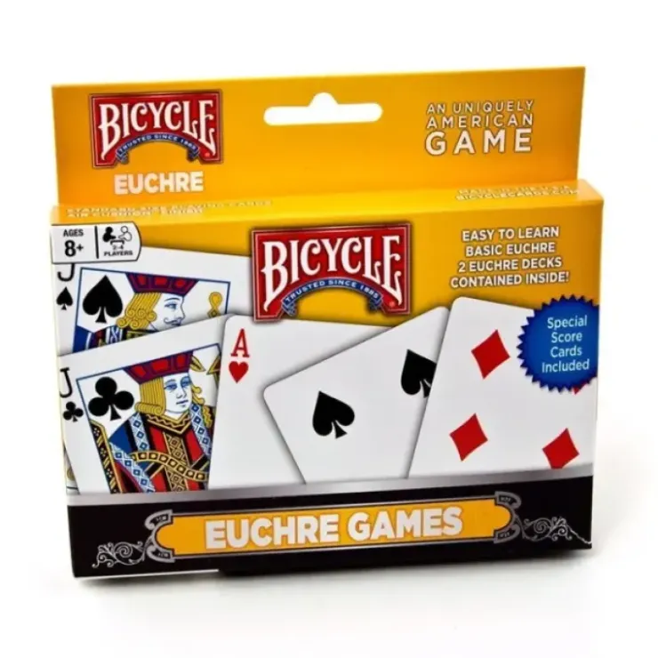 Cards>Bicycle Euchre Playing Cards - 1 Set of 2 Euchre Decks - Your Source for Gaming Essentials