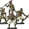 Blood & Plunder Native American African Warriors Unit (4) Unpainted Metal Minis - Your Source for Gaming Essentials* Tabletop Miniatures