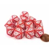 Dice>Blood & Plunder Pack of 12 D10 Spanish Nationality Dice - Red with White - Your Source for Gaming Essentials
