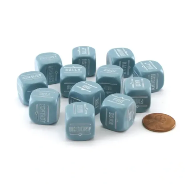 Dice>Bolt Action Orders Dice Pack, 12 Pieces - Choose Your Color - Your Source for Gaming Essentials