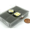 Dice>Box of 2 Zinc Metal Alloy D6 15mm Heavy Dice - Yellow Pips - Your Source for Gaming Essentials