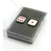 Dice>Box of 2 Zinc Metal Alloy D6 15mm Heavy Dice - Red Pips - Your Source for Gaming Essentials