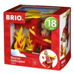 Toys>BRIO 4 Piece Rescue Helicopter Toddler Play Toy - Your Source for Gaming Essentials