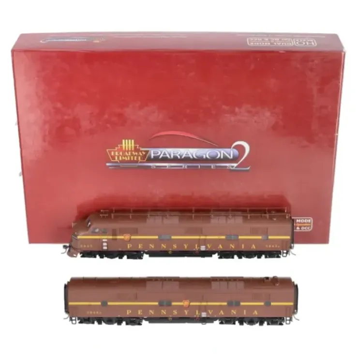 Broadway Limited 2725 HO PRR EMD E7 A/B Diesel Locomotive Set w/Sound/DC/DCC - Your Source for Gaming Essentials