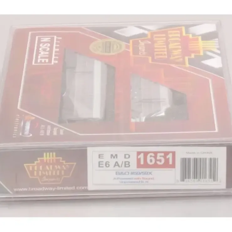 Broadway Limited 1651 N Baltimore & Ohio Diesel EMD E6 A/B Set #59/59X - Your Source for Gaming Essentials