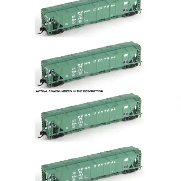Broadway Limited 3173 N PC PRR Class H32 5-Bay Covered Hopper Set A (Pack of 4) - Your Source for Gaming Essentials
