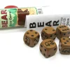 Dice>Brown Bear Dice Game 5 Dice Set with Travel Tube and Instructions - Your Source for Gaming Essentials