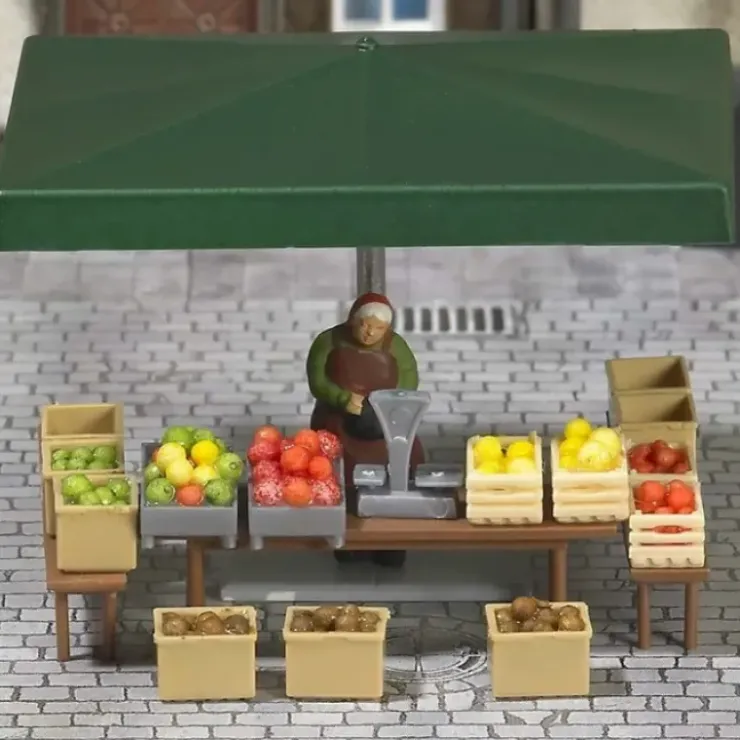 Busch 7706 Fruit & Vegetable Stall - Your Source for Gaming Essentials