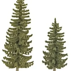 Busch 6133 HO 3-5/8" & 4-13/16" Spruce Trees (Set of 2) - Your Source for Gaming Essentials