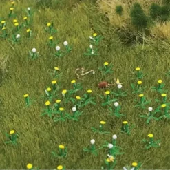 Busch 1220 HO Dandelion Patch - Kit 60 White & 60 Yellow - Your Source for Gaming Essentials