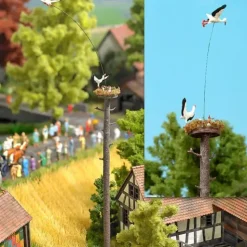 Busch 5481 HO Flying Stork With Nest Motor & Young Stork Kit - Your Source for Gaming Essentials
