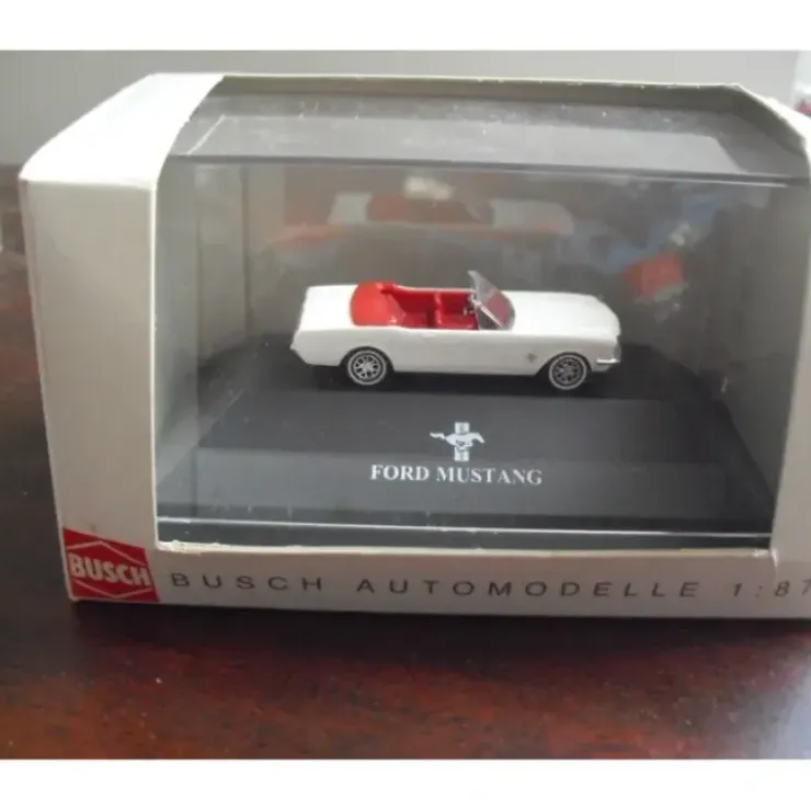 Busch 47502 HO 1964 Ford Mustang Convertible White Cabrio - Your Source for Gaming Essentials