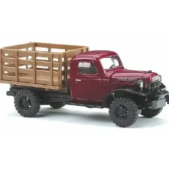 Busch 44001 HO Scale Maroon Dodge Power Farm Truck - Your Source for Gaming Essentials