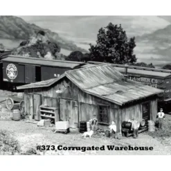 Campbell Scale Models 373 HO Corrugated Warehouse Building Kit - Your Source for Gaming Essentials