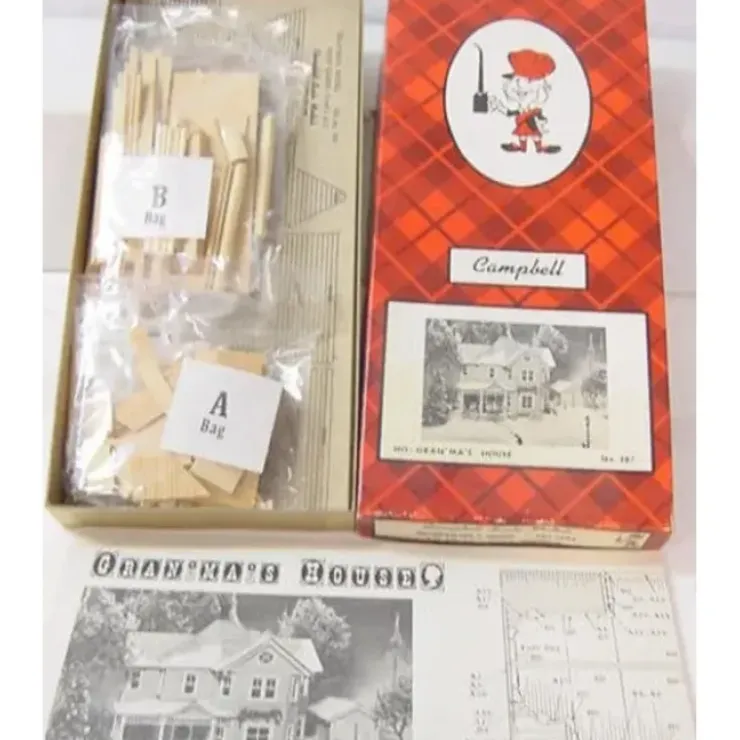 Campbell Scale Models 387-1995 HO Gran'ma's House Building Kit - Your Source for Gaming Essentials