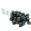 Dice>Case of 36 Deluxe Opaque Small 12mm Round Edge Dice - Black with White Pips - Your Source for Gaming Essentials
