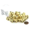 Dice>Case of 36 Deluxe Opaque Small 12mm Round Edge Dice - Ivory with Black Pips - Your Source for Gaming Essentials