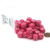 Dice>Case of 36 Deluxe Opaque Small 12mm Round Edge Dice - Pink with White Pips - Your Source for Gaming Essentials