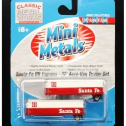 Classic Metal Works 51117 N Mini Metals SF Express 32' Aero-Van Trailer Set - Your Source for Gaming Essentials