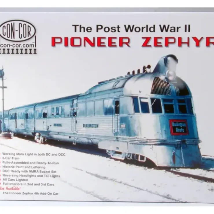 Con-Cor 8734 Burlington Pioneer Zephyr N Gauge Diesel Passenger Train Set - Your Source for Gaming Essentials