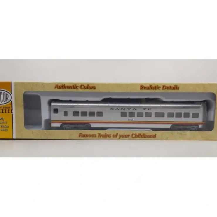 Con-Cor 0001-000970 HO Scale Santa Fe 72 Ft Observation Passenger Car #3247 LN/Box - Your Source for Gaming Essentials