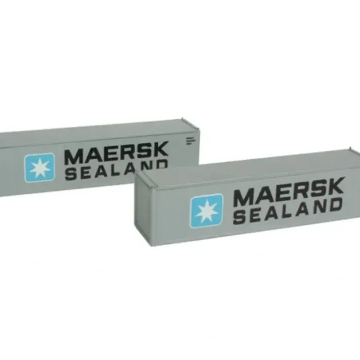 Con-Cor 443018 N Maersk Sealand 40' Hi-Cube Container #2 (Pack of 2) - Your Source for Gaming Essentials