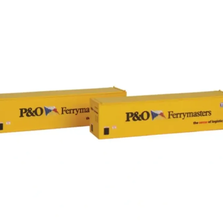 Con-Cor 443014 P&O Ferrymasters 40' Hi-Cube Container #2 (Pack of 2) - Your Source for Gaming Essentials