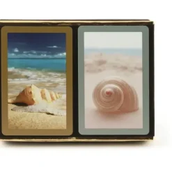 Cards>Congress Seashells Jumbo Index Bridge Playing Cards - 2 Deck Set - Your Source for Gaming Essentials