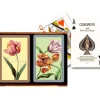 Cards>Congress Tulips Standard Index Bridge Playing Cards - 2 Deck Set - Your Source for Gaming Essentials