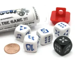 Dice>Cosmic Wimpout Dice Game - 5 Dice Set with Travel Tube and Instructions - Your Source for Gaming Essentials