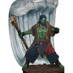 Tabletop Miniatures>D&D Icons of the Realms Premium Figure, Painted Miniature: (W6) Water Genasi Druid Male - Your Source for Gaming Essentials