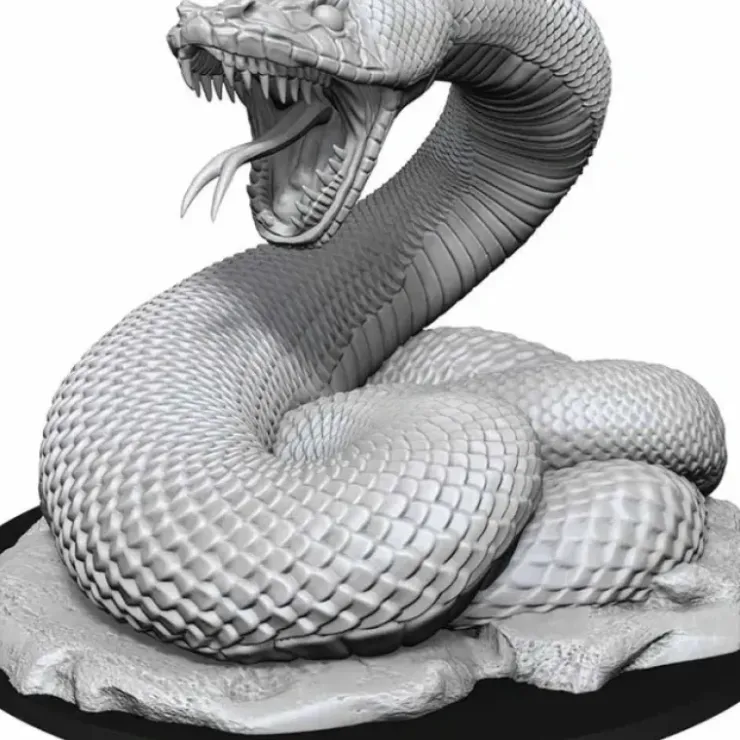 Tabletop Miniatures>D&D Nolzur's Marvelous Unpainted Miniatures (W13) Giant Constrictor Snake - Your Source for Gaming Essentials