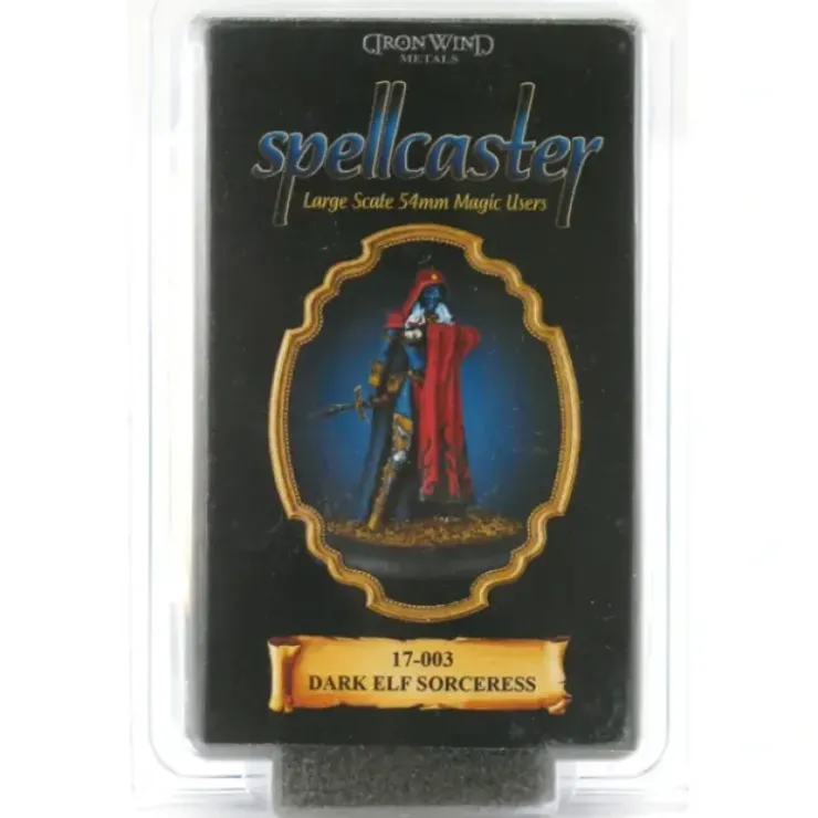 Tabletop Miniatures>Dark Elf Sorceress #17-003 Classic Ral Partha Fantasy RPG Metal Figure - Your Source for Gaming Essentials