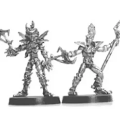 Tabletop Miniatures>Dark Elf War Mages (2) #01-232 Classic Ral Partha Fantasy RPG Metal Figure - Your Source for Gaming Essentials