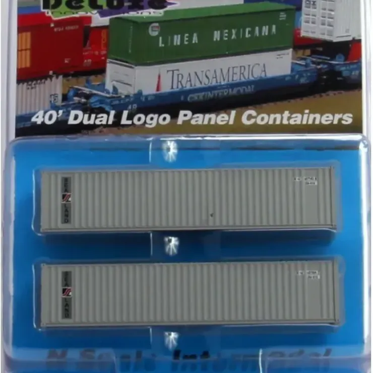 Deluxe Innovations 5121 N Sea-Land 40' Corrugated Panel Container (Pack of 2) - Your Source for Gaming Essentials