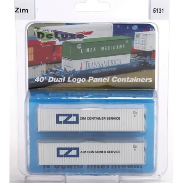 Deluxe Innovations 5131 N ZIM 40' Dual Logo Panel Container (Pack of 2) - Your Source for Gaming Essentials