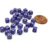Dice>30 Deluxe Rounded Corner Six Sided D6 5mm .197 Inch Small Tiny Dice - Purple - Your Source for Gaming Essentials