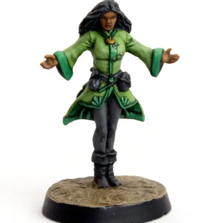 Tabletop Miniatures>DGS Games Enchantress #113004 Unpainted 32mm Scale Freeblades Metal Figure - Your Source for Gaming Essentials