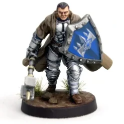 Tabletop Miniatures>DGS Games Knight Defender #101004 Unpainted 32mm Scale Freeblades Metal Figure - Your Source for Gaming Essentials