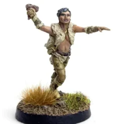 Tabletop Miniatures>DGS Games Slinger #114007 Unpainted 32mm Scale Freeblades Metal Figure - Your Source for Gaming Essentials